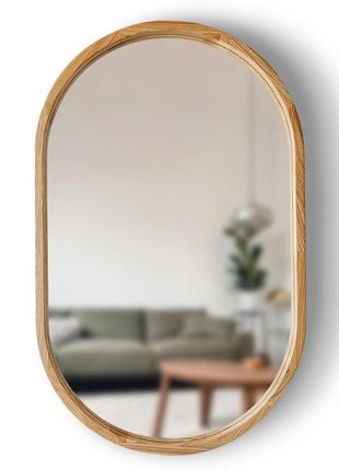 Зеркало капсула luxury wood freedom 45х75 см ясень натуральный