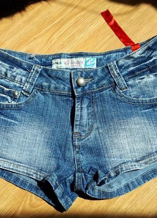 Шорти джинсові жіночі базові укорочені міні-шорти