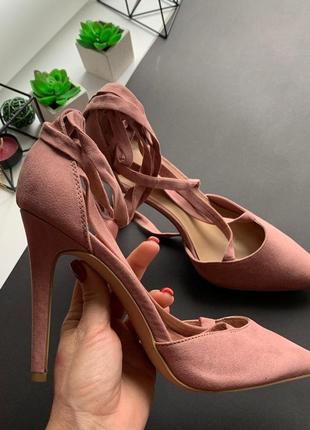 👡утонченные розовые босоножки new look/нюдовые босоножки на высоких каблуках👡