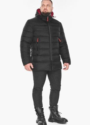 Чоловіча зимова чорна непромокальна куртка модель 53635 50 (l)2 фото