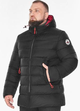 Чоловіча зимова чорна непромокальна куртка модель 53635 50 (l)4 фото