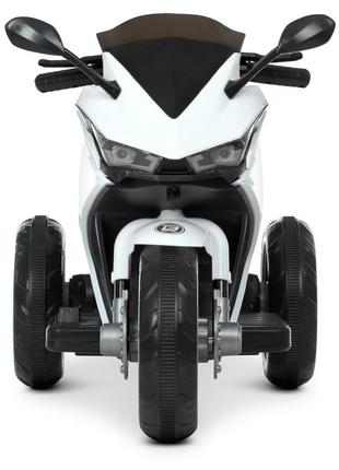 Дитячий мотоцикл триколісний bambi m 4622 yamaha yzf-r3 (1аккум 6v7ah, 2 мотори по 25 w, mp3, usb) білий r_65