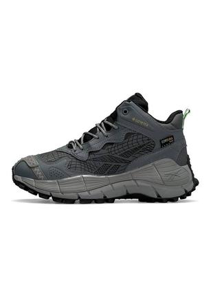 Зимние мужские кроссовки reebok zig kinetica &lt;unk&gt; edge gray fur