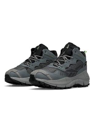 Зимние мужские кроссовки reebok zig kinetica &lt;unk&gt; edge gray fur3 фото