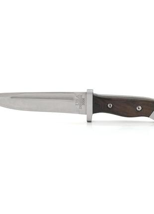 Нож для кемпинга sc-8105, wood+steel, чехол