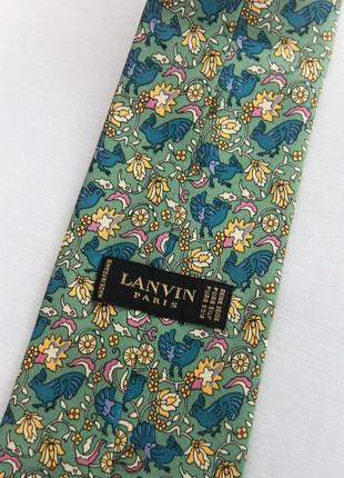 Шовкова краватка lanvin галстук3 фото