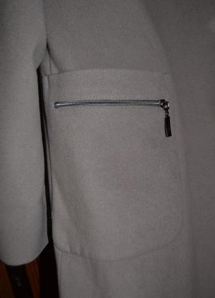 Нежное лавандовое пальто свободного кроя, хл-ххл3 фото