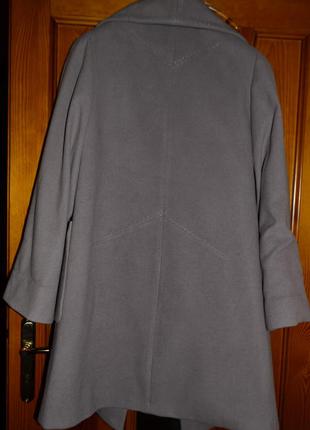 Нежное лавандовое пальто свободного кроя, хл-ххл5 фото