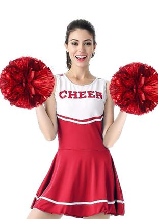 Помпон черлідера pom poms (червоний)(1шт)