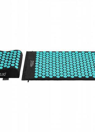 Коврик акупунктурный с подушкой 4fizjo ergo mat аппликатор кузнецова 4fj0380 black/blue9 фото
