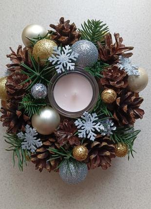 Новогодние подсвечники