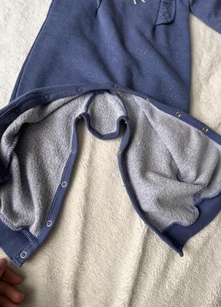 Теплый ромпер пижама 5