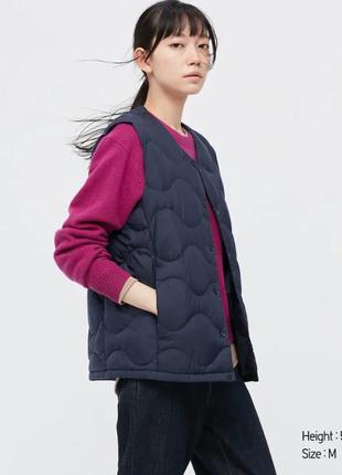 Пуховая жилетка uniqlo унисекс