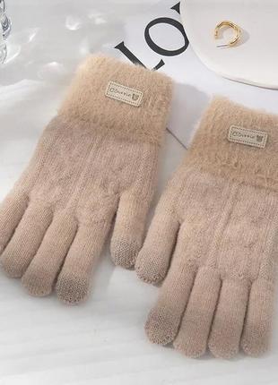 Женские зимние перчатки1 фото