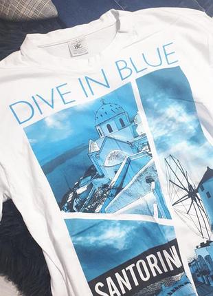 Белая футболка с принтом. стильная футболка с рисунком4 фото