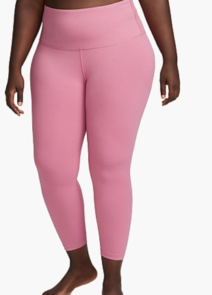 Лосіни легінси nike yoga womens high-waisted 7/8 leggings (plus size) pink