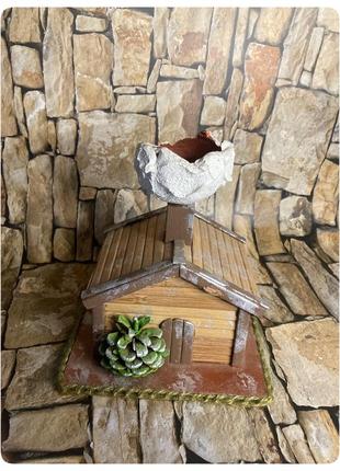 Деревянный домик- избушка (hand made)1 фото