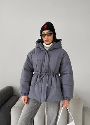 Теплая зимняя куртка из шерсти1 фото
