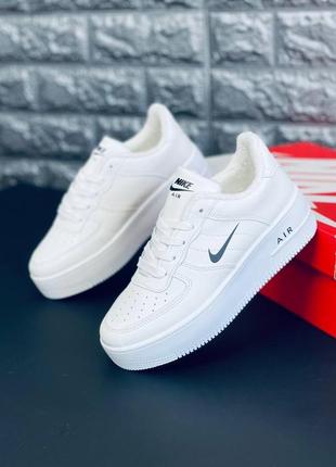 Кроссовки nike air force мужские, зимние меховые кроссовки найк 36-45
