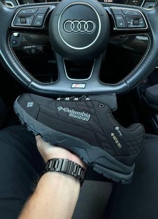 Зимові чоловічі кросівки columbia montrail gore-tex black grey(термо) 44-45-46