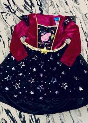 Карнавальный костюм платье на хелловин свинка пеппа peppa pig (оригинал)3 фото