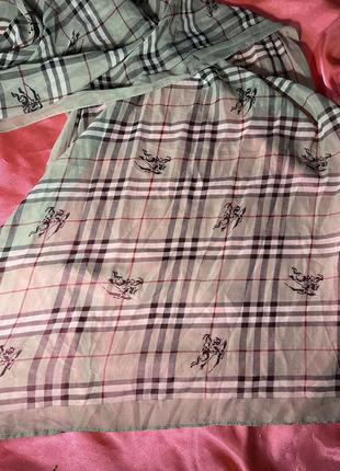 Шифоновый шарф шарфик платок burberry платок