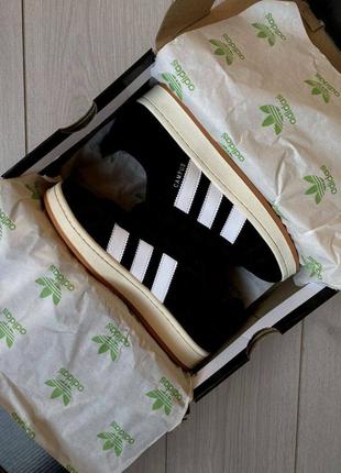 Adidas campus 00s black&white з хутром