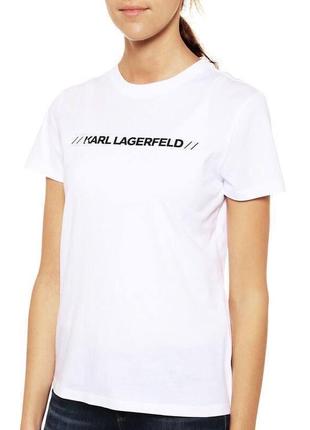 Karl lagerfeld оригинал базовая хлопковая футболка3 фото