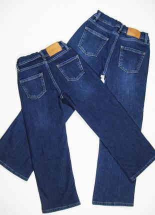 Утепленные  модные зимние джинсы палацо для девочки2 фото
