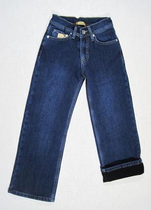 Утепленные  модные зимние джинсы палацо для девочки3 фото