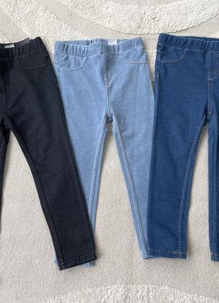 Штанишки джинсы леггинсы н&amp;m 2-3 (98)7 фото