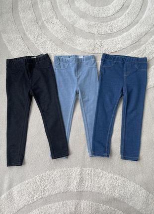 Штанишки джинсы леггинсы н&amp;m 2-3 (98)6 фото