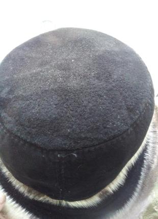 Зимняя комбинированная шляпа4 фото