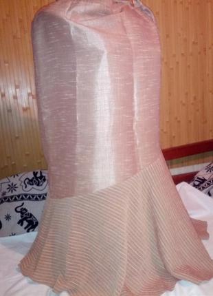 Новая юбка с красивым воздушным косым воланом,48-52разм,jar-pol,польша2 фото