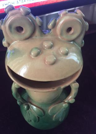 Керамическая жабка,смешная
