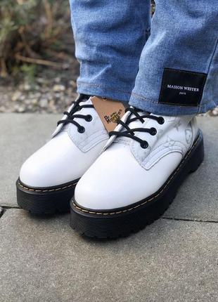 Dr. martens x lv jadon white хутро5 фото