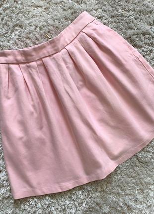 Розовая юбка stradivarius