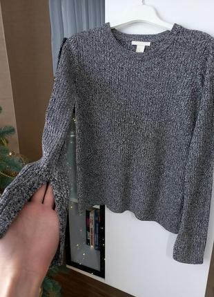 H&m базовая кофточка с разрезами