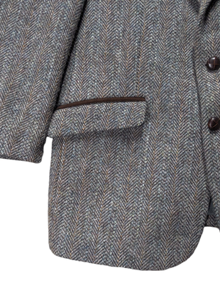 Harris tweed винтажный спортивный твидовый пиджак блейзер для стрельбы охоты5 фото