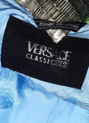Винтажная 👽 модна 💚 фактурная куртка 💚 versace суперцвет дуохром.6 фото