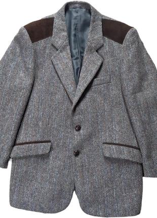 Harris tweed вінтажний спортивний твідовий піджак блейзер для стрільби полювання