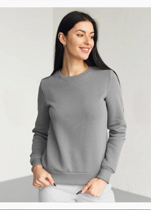Флиска, теплый свитшот, турецкое качество, one size, базовый свитшот без рисунка