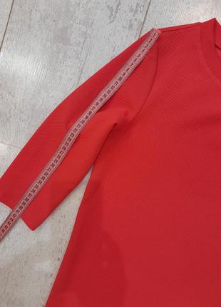 Красиве червоне плаття четвертний рукав6 фото