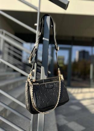 Женская сумка louis vuitton, multi pochette black люкс качество1 фото