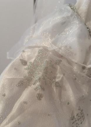 Платье снежинка снежная королева зима5 фото