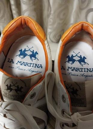 Высококачественные стильные кожаные брендовые кроссовки la martina2 фото