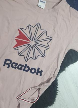 Стильная футболка reebok, спортивная футболка с принтом. футболка reebok2 фото