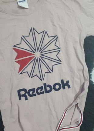 Стильная футболка reebok, спортивная футболка с принтом. футболка reebok4 фото