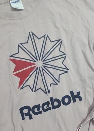 Стильная футболка reebok, спортивная футболка с принтом. футболка reebok10 фото