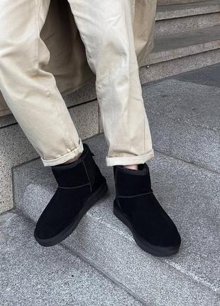 Жіночі ugg black (замша)7 фото